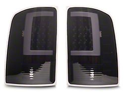 LED Tail Lights; Black Housing; Smoked Lens (07-13 Sierra 1500)