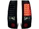 LED Tail Lights; Black Housing; Smoked Lens (99-03 Sierra 1500 Fleetside)