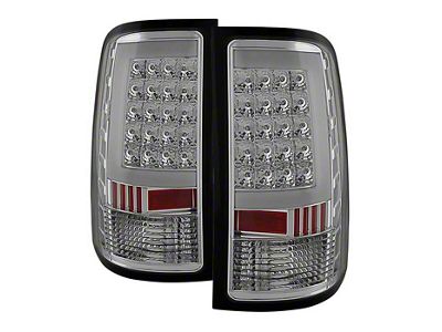 LED Tail Lights; Chrome Housing; Clear Lens (07-13 Sierra 1500)