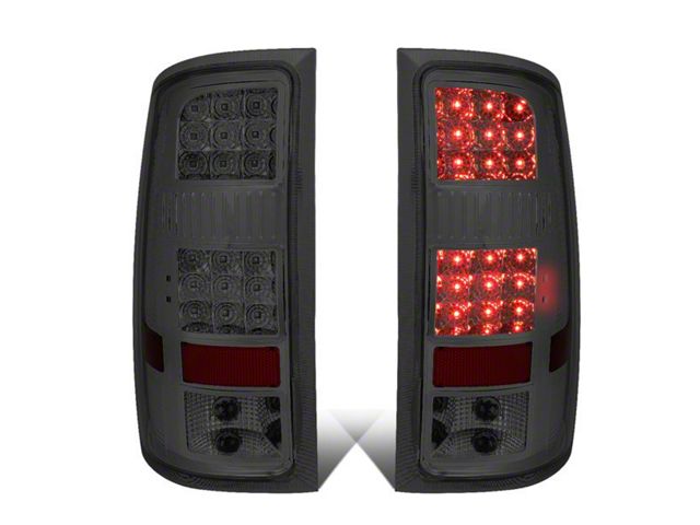 LED Tail Lights; Chrome Housing; Clear Lens (07-13 Sierra 1500)