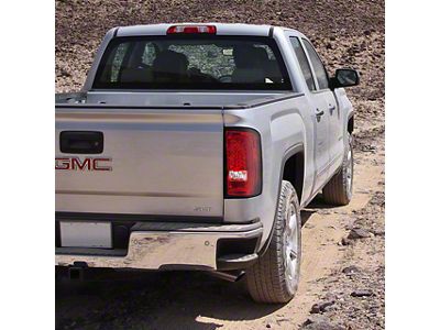 LED Tail Lights; Chrome Housing; Red Lens (14-18 Sierra 1500 w/ Factory Halogen Tail Lights)