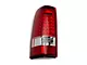 LED Tail Lights; Chrome Housing; Red/Clear Lens (99-02 Sierra 1500 Fleetside)