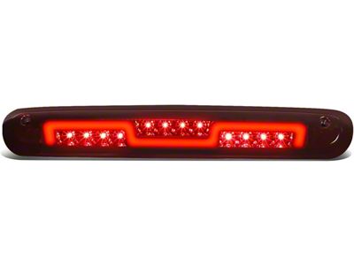 LED Third Brake Light with Sequential Brake Lights; Red Housing; Smoked Lens (07-13 Sierra 1500)