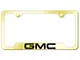 GMC Laser Etched Cut-Out License Plate Frame (Universal; Some Adaptation May Be Required)
