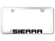 Sierra Laser Etched Cut-Out License Plate Frame (Universal; Some Adaptation May Be Required)