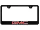 GMC PC License Plate Frame; UV Print on Black (Universal; Some Adaptation May Be Required)