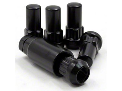 Locks with Key for Black Acorn Lug Nuts; 14mm x 1.5 (99-25 Sierra 1500)