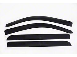 Low Profile Ventvisor Window Deflectors; Front and Rear; Dark Smoke (14-18 Sierra 1500 Crew Cab)