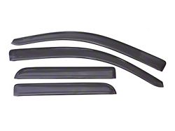Low Profile Ventvisor Window Deflectors; Front and Rear; Dark Smoke (14-18 Sierra 1500 Double Cab)