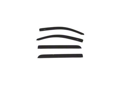 Low Profile Color-Match Ventvisor Window Deflectors; Front and Rear; Black (19-25 Sierra 1500 Crew Cab)