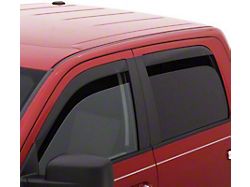 Low Profile Ventvisor Window Deflectors; Front and Rear; Dark Smoke (19-25 Sierra 1500 Double Cab)