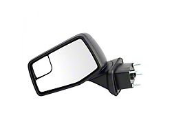 Manual Folding Mirror with Spotter Glass; Textured Black; Driver Side (19-25 Sierra 1500)