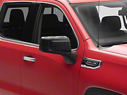 Manual Folding Mirror with Temperature Sensor; Textured Black; Passenger Side (19-25 Sierra 1500)