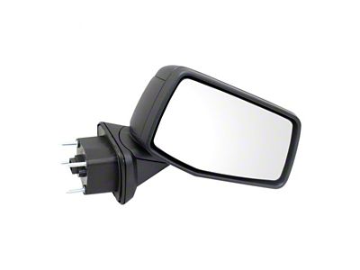 Manual Folding Mirror with Temperature Sensor; Textured Black; Passenger Side (19-24 Sierra 1500)
