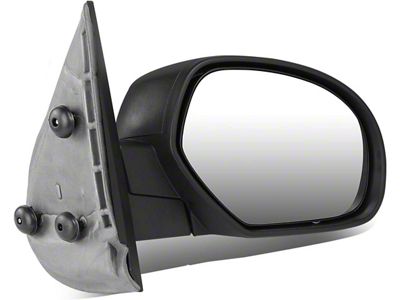Manual Heated Side Mirror; Black; Passenger Side (07-13 Sierra 1500)