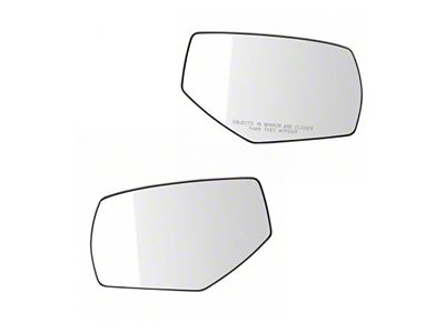 Manual Heated Spotter Glass Mirror Glass; Driver and Passenger Side (14-18 Sierra 1500)