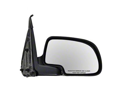 Manual Mirror; Chrome; Passenger Side (99-06 Sierra 1500)