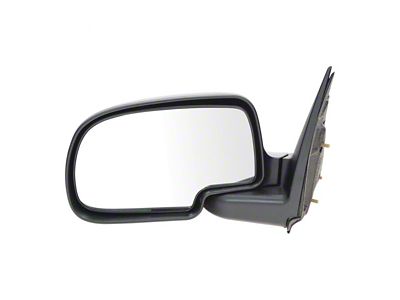 Manual Mirror; Paint to Match Black; Driver Side (99-06 Sierra 1500)