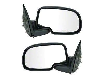 Manual Mirrors; Paint to Match Black (99-06 Sierra 1500)