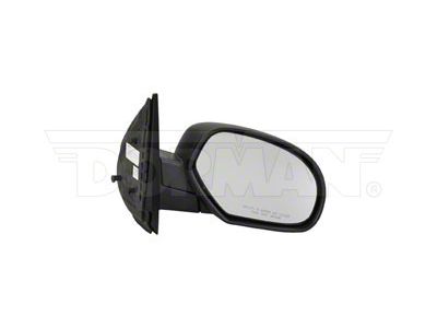 Manual Non-Heated Side Mirror; Passenger Side; Black (07-09 Sierra 1500)