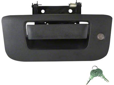Manual Tailgate Lock Handle; Black (07-13 Sierra 1500)