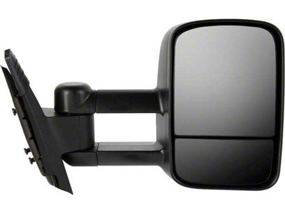 Replacement Manual Telescoping Towing Mirror; Passenger Side (07-13 Sierra 1500)
