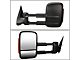 Manual Towing Mirrors with Amber Turn Signals; Black (99-06 Sierra 1500)