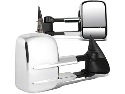 Manual Towing Mirrors; Chrome (99-06 Sierra 1500)