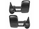 Manual Towing Mirrors; Textured Black (07-13 Sierra 1500)