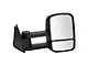 Manual Towing Mirrors; Textured Black (99-06 Sierra 1500)