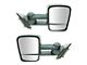 Manual Towing Mirrors; Textured Black (14-18 Sierra 1500)