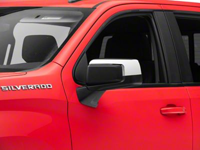 Standard Mirror Covers; Chrome (19-24 Sierra 1500)