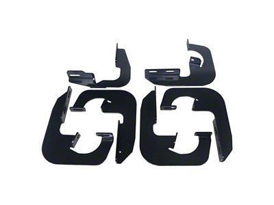 Molded/Sure Grip Running Board Mounting Kit; Black (07-13 Sierra 1500 Extended Cab)