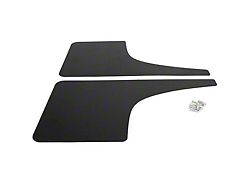 Mud Flaps; Front; Gloss Black Vinyl (19-25 Sierra 1500)