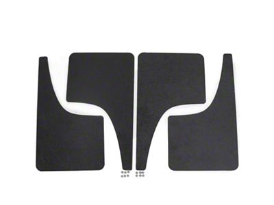 Mud Flaps; Front and Rear; Satin Black Ice Vinyl (19-25 Sierra 1500)