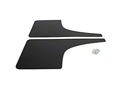 Mud Flaps; Rear; Satin Black Ice Vinyl (19-25 Sierra 1500)