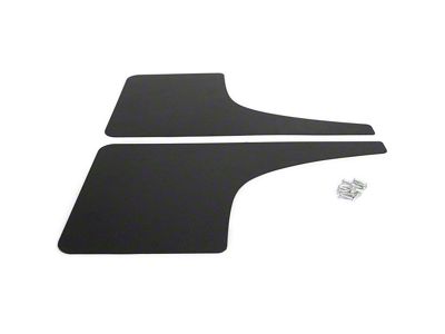 Mud Flaps; Rear; Textured Black (19-25 Sierra 1500)