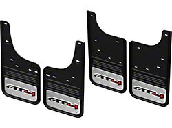 No-Drill Mud Flaps with AT4 Logo; Front and Rear (19-26 Sierra 1500, Excluding AT4X)