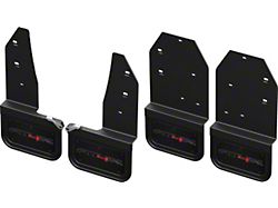 No-Drill Mud Flaps with Black Anodized AT4X Logo; Front and Rear (23-26 Sierra 1500 AT4X)
