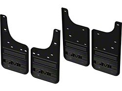 No-Drill Mud Flaps with Gunmetal GMC Logo; Front and Rear (19-26 Sierra 1500, Excluding AT4X)