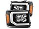 AlphaRex NOVA-Series LED Projector Headlights; Black Housing; Clear Lens (07-13 Sierra 1500)