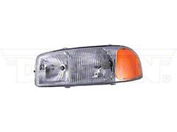 OE Style Headlight; Chrome Housing; Clear Lens; Driver Side (99-06 Sierra 1500)