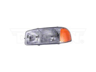 OE Style Headlight; Chrome Housing; Clear Lens; Driver Side (99-06 Sierra 1500)
