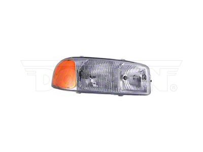 OE Style Headlight; Chrome Housing; Clear Lens; Passenger Side (99-06 Sierra 1500)
