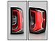 OE Style LED Tail Light; Black Housing; Red/Clear Lens; Passenger Side (16-18 Sierra 1500 Denali w/ Factory Halogen Backup Light)