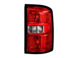 OE Style Tail Light; Chrome Housing; Red/Clear Lens; Passenger Side (14-18 Sierra 1500 w/ Factory Halogen Tail Lights)
