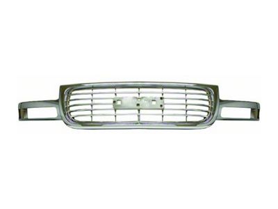 OE Style Upper Replacement Grille; Chrome (99-02 Sierra 1500)