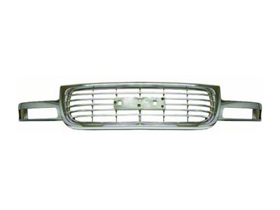OE Style Upper Replacement Grille; Chrome (99-02 Sierra 1500)