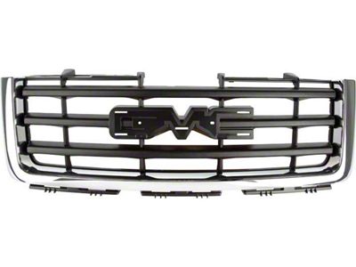 OE Style Upper Replacement Grille; Chrome (07-13 Sierra 1500, Excluding Denali)