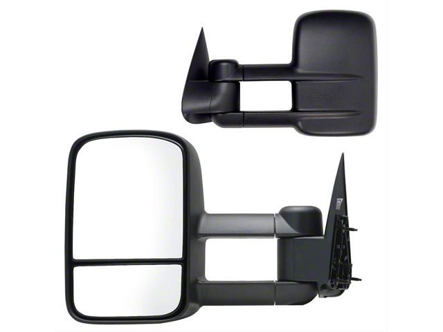 OEM Style Extendable Manual Towing Mirrors; Driver and Passenger Side (00-06 Sierra 1500)